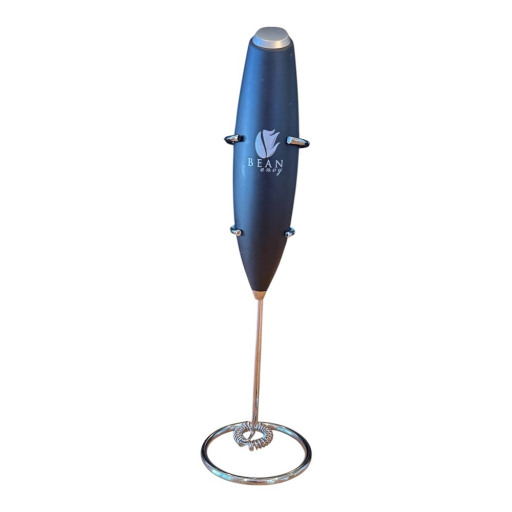 🌈 6/$60 Bean Envy Handheld Premium Milk Egg Frother Smoothy Black